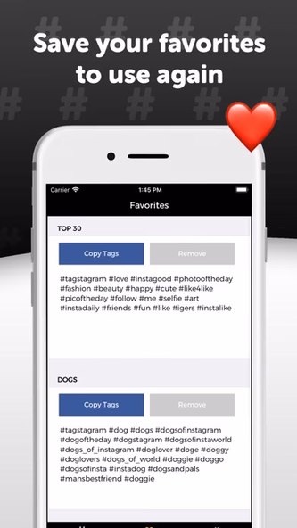 Tagstagram - Hashtag Generator Screenshot 4 - AppWisp.com Tagstagram - Hashtag Generator Screenshot 4 - AppWisp.com