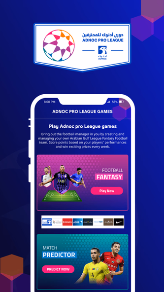 ADNOC PRO LEAGUE Fantasy Screenshot 1 - AppWisp.com ADNOC PRO LEAGUE Fantasy Screenshot 1 - AppWisp.com