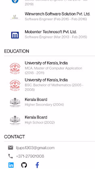 Liju's Profile Screenshot 2 - AppWisp.com Liju's Profile Screenshot 2 - AppWisp.com