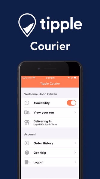 Tipple Courier Screenshot 2 - AppWisp.com Tipple Courier Screenshot 2 - AppWisp.com