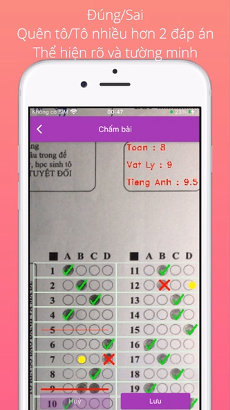 Cham Trac Nghiem Screenshot 4 - AppWisp.com Cham Trac Nghiem Screenshot 4 - AppWisp.com