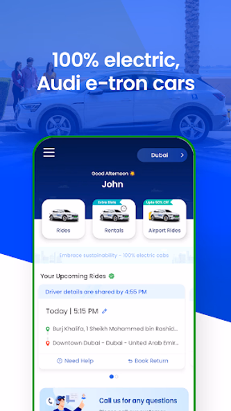 BluSmart:Premium Cabs in Dubai Screenshot 1 - AppWisp.com BluSmart:Premium Cabs in Dubai Screenshot 1 - AppWisp.com