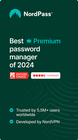 NordPass® Password Manager Screenshot 1 - AppWisp.com NordPass® Password Manager Screenshot 1 - AppWisp.com