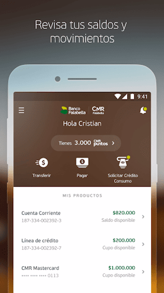 Banco Falabella Chile Screenshot 1 - AppWisp.com Banco Falabella Chile Screenshot 1 - AppWisp.com