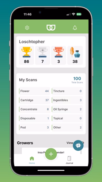 Wodl Journal-Cannabis Journal Screenshot 1 - AppWisp.com Wodl Journal-Cannabis Journal Screenshot 1 - AppWisp.com