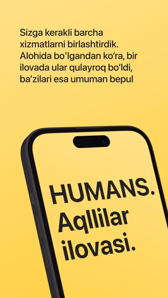 HUMANS.uz Screenshot 1 - AppWisp.com HUMANS.uz Screenshot 1 - AppWisp.com