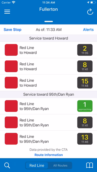 Transit Stop: CTA Tracker. Screenshot 4 - AppWisp.com Transit Stop: CTA Tracker. Screenshot 4 - AppWisp.com