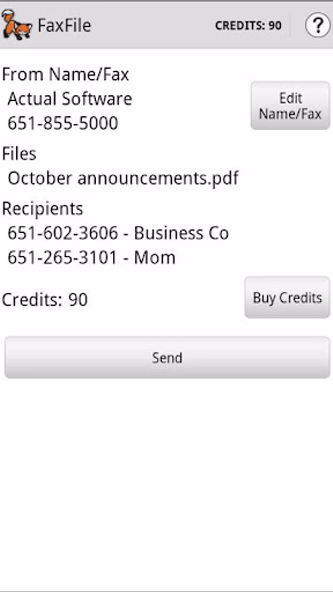FaxFile - Send Fax from phone Screenshot 3 - AppWisp.com FaxFile - Send Fax from phone Screenshot 3 - AppWisp.com
