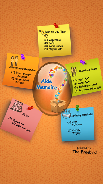 AIDE MEMOIRE - An All in One Genius Organizer Screenshot 1 - AppWisp.com AIDE MEMOIRE - An All in One Genius Organizer Screenshot 1 - AppWisp.com