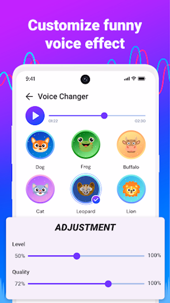 Voice Changer Plus Screenshot 1 - AppWisp.com Voice Changer Plus Screenshot 1 - AppWisp.com