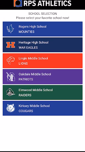 Rogers Public School Athletics Screenshot 2 - AppWisp.com Rogers Public School Athletics Screenshot 2 - AppWisp.com