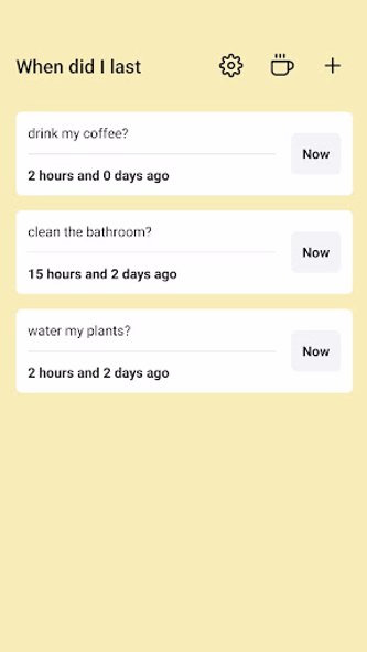 WDIL: When Did I Last Screenshot 2 - AppWisp.com WDIL: When Did I Last Screenshot 2 - AppWisp.com