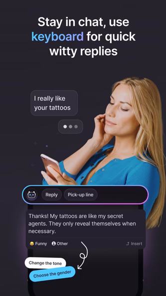 Rizz Mentor AI:Flirt Assistant Screenshot 3 - AppWisp.com Rizz Mentor AI:Flirt Assistant Screenshot 3 - AppWisp.com