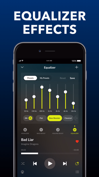 Equalizer Fx: Bass Booster App Screenshot 2 - AppWisp.com Equalizer Fx: Bass Booster App Screenshot 2 - AppWisp.com