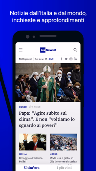 RaiNews Screenshot 2 - AppWisp.com RaiNews Screenshot 2 - AppWisp.com