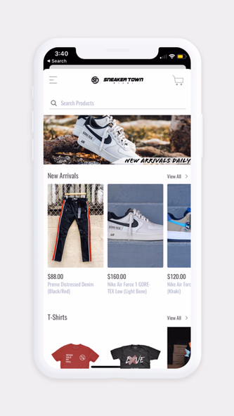 SNEAKER TOWN Screenshot 1 - AppWisp.com SNEAKER TOWN Screenshot 1 - AppWisp.com