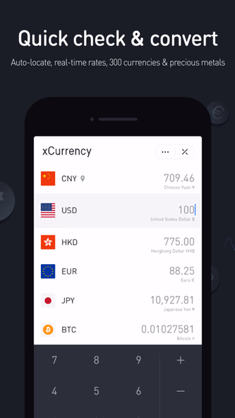 Currency Converter - xCurrency Screenshot 3 - AppWisp.com Currency Converter - xCurrency Screenshot 3 - AppWisp.com