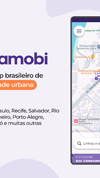 Cittamobi: Ônibus e Trilhos Screenshot 1 - AppWisp.com