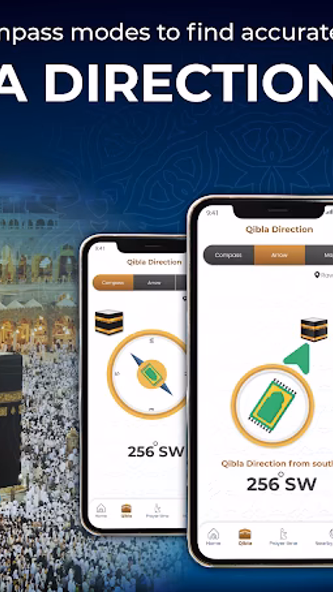 Qibla finder: Azan Prayer time Screenshot 2 - AppWisp.com Qibla finder: Azan Prayer time Screenshot 2 - AppWisp.com