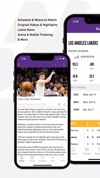 LA Lakers Official App Screenshot 4 - AppWisp.com LA Lakers Official App Screenshot 4 - AppWisp.com