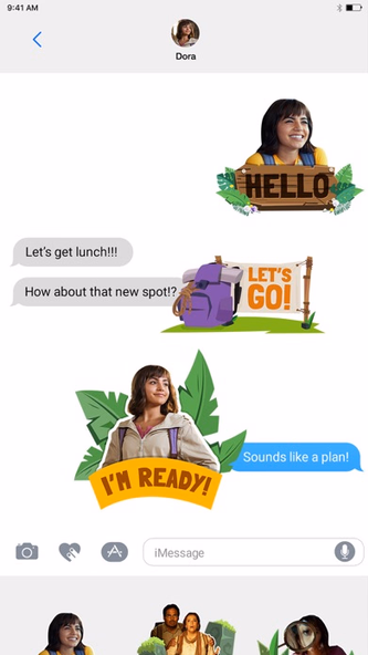 Dora Movie Sticker Pack Screenshot 2 - AppWisp.com Dora Movie Sticker Pack Screenshot 2 - AppWisp.com