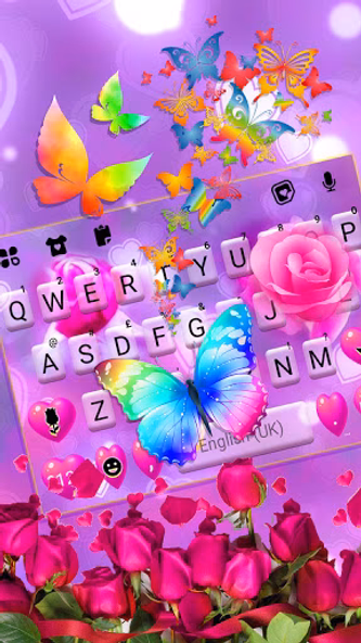Pink Rose Butterfly Theme Screenshot 2 - AppWisp.com Pink Rose Butterfly Theme Screenshot 2 - AppWisp.com