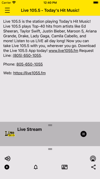 Live 105.5 Screenshot 3 - AppWisp.com Live 105.5 Screenshot 3 - AppWisp.com
