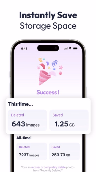 Swipe Cleaner - Clean Storage Screenshot 2 - AppWisp.com Swipe Cleaner - Clean Storage Screenshot 2 - AppWisp.com