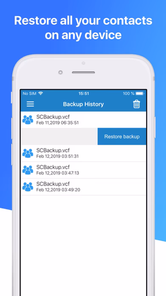 Contacts Backup Pro & Restore Screenshot 4 - AppWisp.com Contacts Backup Pro & Restore Screenshot 4 - AppWisp.com
