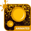 Gold Rain Animated Keyboard - AppWisp.com