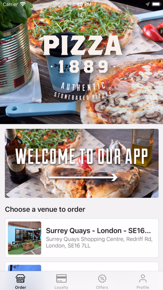 Pizza 1889 Screenshot 1 - AppWisp.com Pizza 1889 Screenshot 1 - AppWisp.com