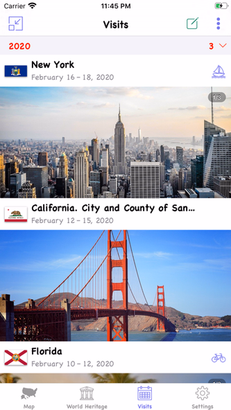 USA Travel: I've Been in US Screenshot 2 - AppWisp.com USA Travel: I've Been in US Screenshot 2 - AppWisp.com