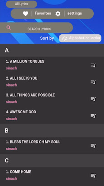 Sinach gospel lyrics Screenshot 1 - AppWisp.com Sinach gospel lyrics Screenshot 1 - AppWisp.com