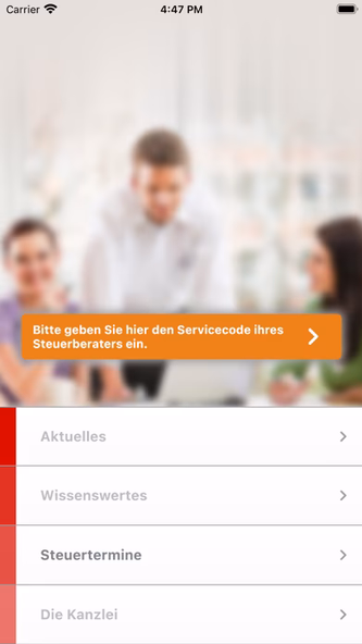 Meine Steuerberater-App Screenshot 1 - AppWisp.com Meine Steuerberater-App Screenshot 1 - AppWisp.com