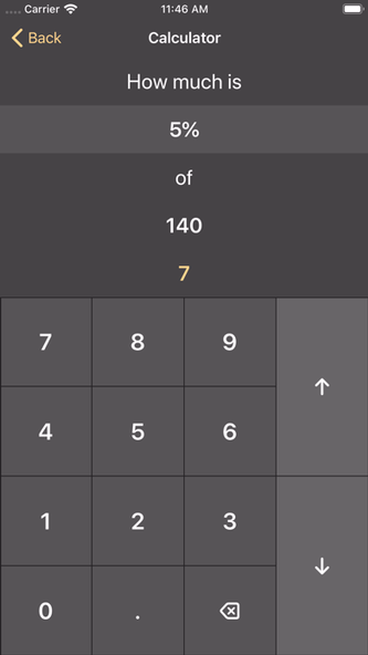 Percentage Calculator Percent Screenshot 2 - AppWisp.com Percentage Calculator Percent Screenshot 2 - AppWisp.com