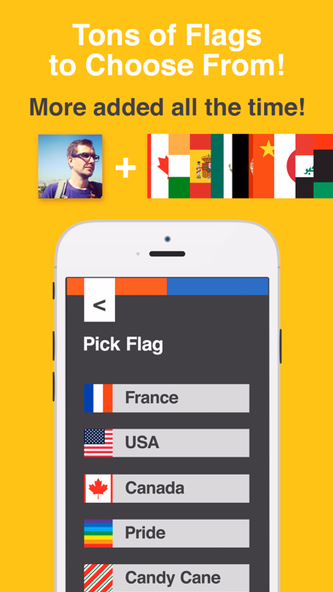 Flag Filter & Picture Overlay Screenshot 2 - AppWisp.com Flag Filter & Picture Overlay Screenshot 2 - AppWisp.com