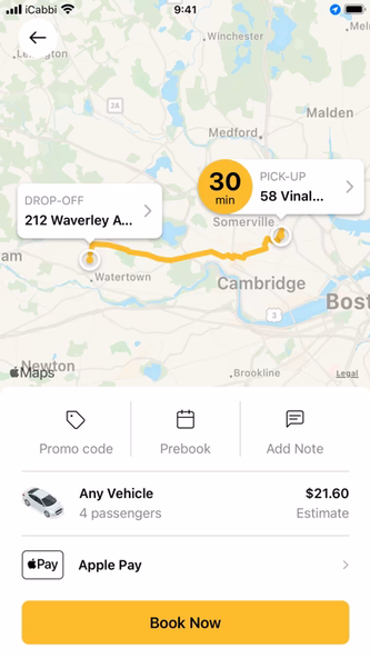 Green and Yellow Cab Screenshot 3 - AppWisp.com Green and Yellow Cab Screenshot 3 - AppWisp.com