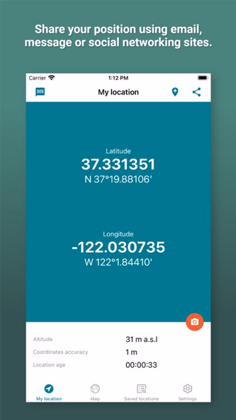 My GPS Coordinates ° Screenshot 2 - AppWisp.com My GPS Coordinates ° Screenshot 2 - AppWisp.com