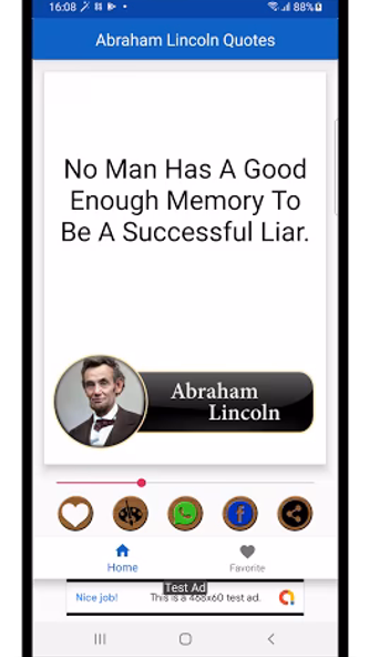 Abraham Lincoln Quotes Screenshot 1 - AppWisp.com Abraham Lincoln Quotes Screenshot 1 - AppWisp.com