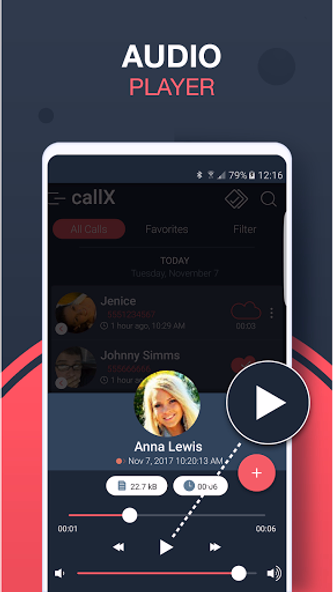 Call Recorder - callX Screenshot 4 - AppWisp.com Call Recorder - callX Screenshot 4 - AppWisp.com