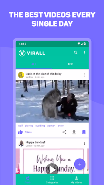 Virall: Watch and share videos Screenshot 1 - AppWisp.com Virall: Watch and share videos Screenshot 1 - AppWisp.com