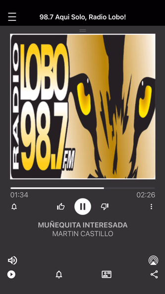KLOQ Radio Lobo 98.7 FM Screenshot 1 - AppWisp.com KLOQ Radio Lobo 98.7 FM Screenshot 1 - AppWisp.com