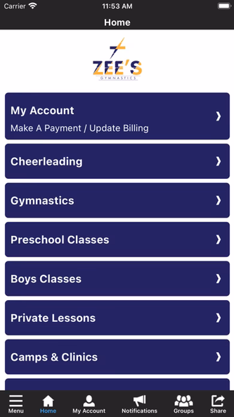 Zee's Gymnastics Screenshot 2 - AppWisp.com Zee's Gymnastics Screenshot 2 - AppWisp.com