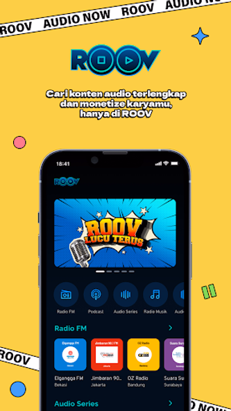 ROOV - Podcast, Radio & More Screenshot 1 - AppWisp.com ROOV - Podcast, Radio & More Screenshot 1 - AppWisp.com