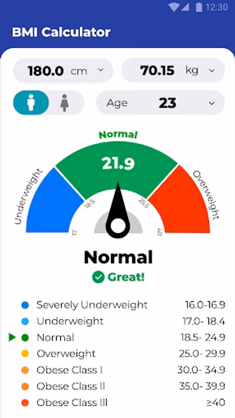 BMI Calculator - Ideal Weight Screenshot 1 - AppWisp.com BMI Calculator - Ideal Weight Screenshot 1 - AppWisp.com