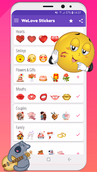 WeLove stickers (WASticker) Screenshot 1 - AppWisp.com WeLove stickers (WASticker) Screenshot 1 - AppWisp.com