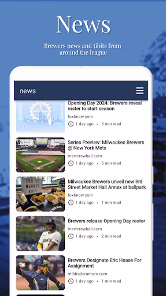 Milwaukee Baseball Screenshot 1 - AppWisp.com Milwaukee Baseball Screenshot 1 - AppWisp.com