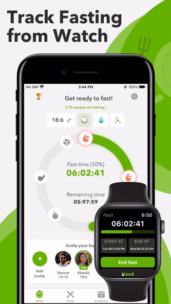 Fast: Intermittent Fasting App Screenshot 2 - AppWisp.com Fast: Intermittent Fasting App Screenshot 2 - AppWisp.com
