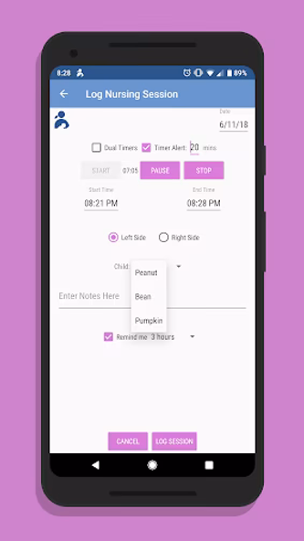 Baby Log (Stash, Nurse, Growth Screenshot 4 - AppWisp.com Baby Log (Stash, Nurse, Growth Screenshot 4 - AppWisp.com