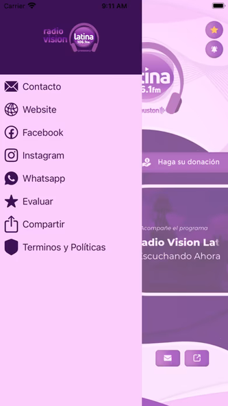 Radio Vision Latina Houston Screenshot 2 - AppWisp.com Radio Vision Latina Houston Screenshot 2 - AppWisp.com